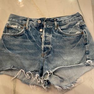 Agolde Los Angeles denim Parker shorts size 25. Hardly worn.